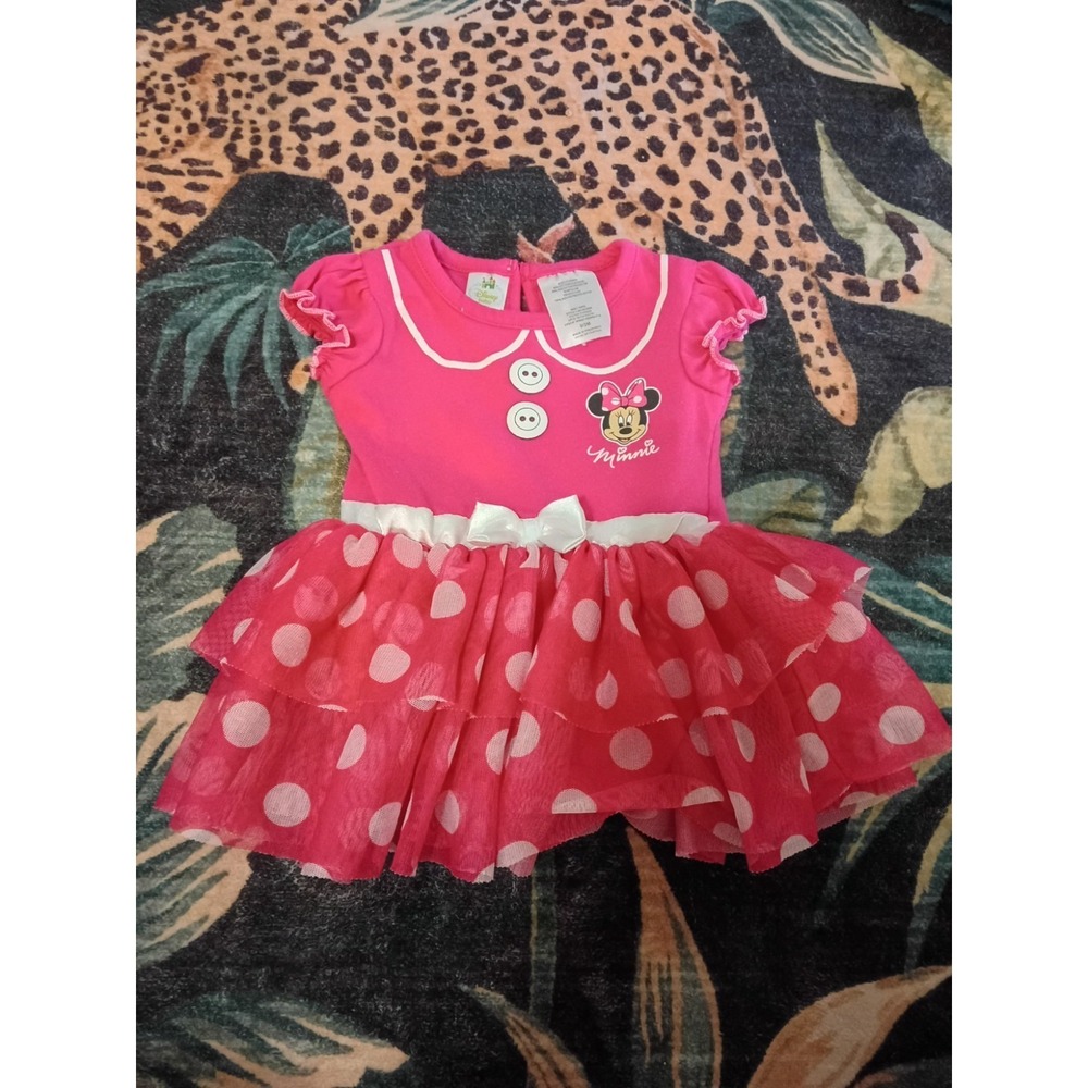 Disney Baby 2016 Minnie Mouse Tutu Outfit Baby Girls Size 0-3 Months Pink